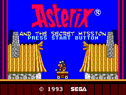 Asterix and the Secret Mission (Europe) (En,Fr,De) Title Screen